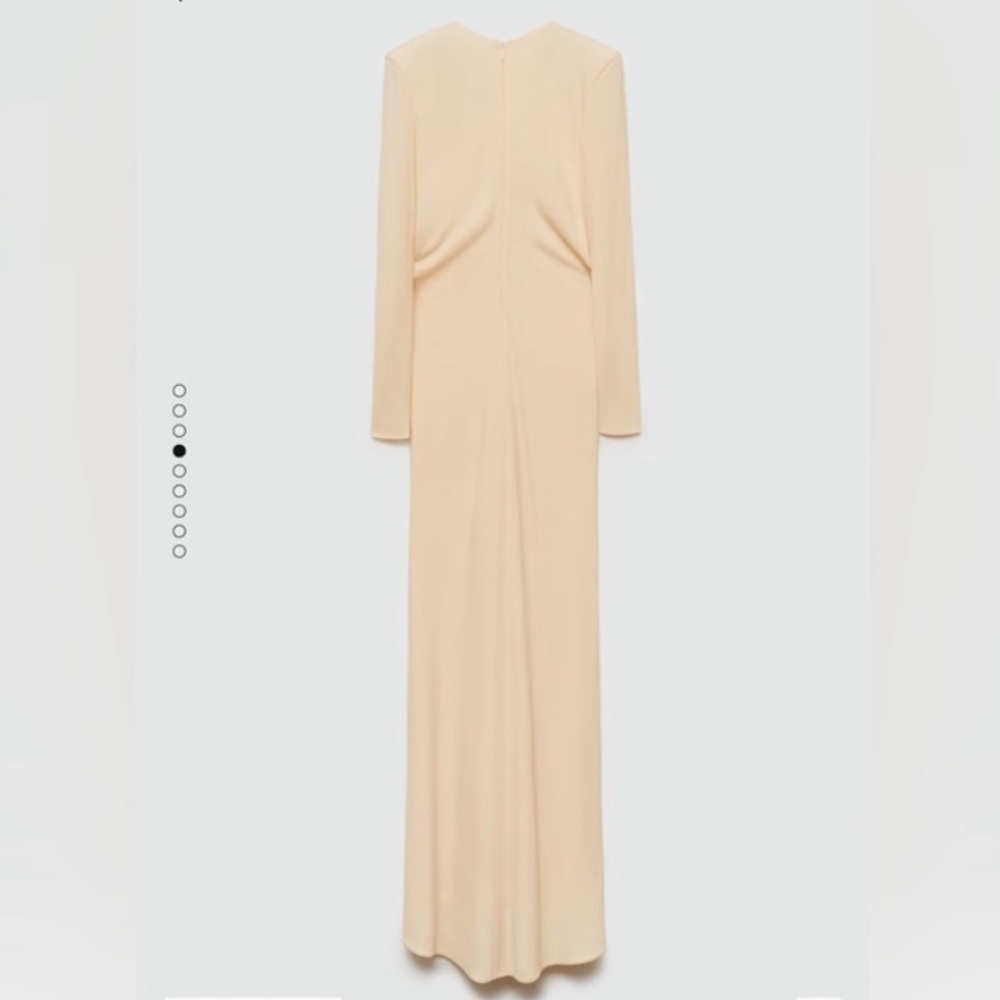 New Mango Carla Time Capsule Hoop Dress Gown with Gathered Opening, NWT - Picture 2 of 10